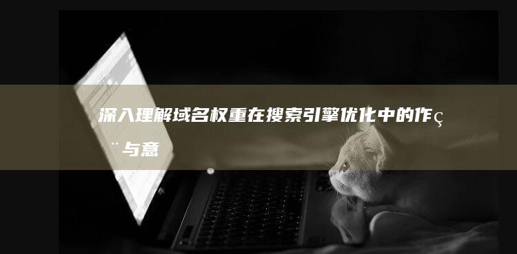 深入理解：域名权重在搜索引擎优化中的作用与意义